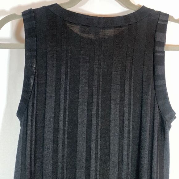 GAP Black Striped Mini/Midi Dress NWT - Picture 6 of 9